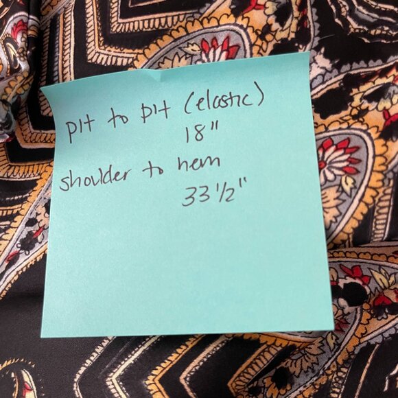 🌟 Boho Paisley Print Tunic Dress - Size M/L - Picture 8 of 8